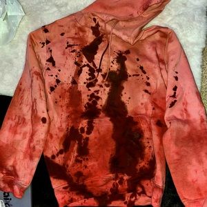 Cosplay blood splattered hoodie